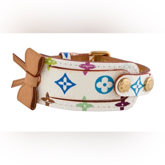 Louis Vuitton x Takashi Murakami Porte address Bracelet in Multicolor Monogram